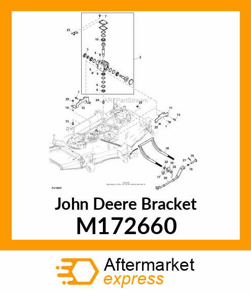 BRACKET, GEARBOX REAR BRACKET X700 M172660