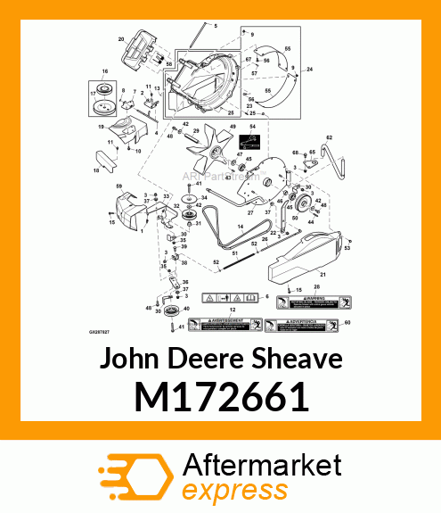 SHEAVE, SHEAVE, SPINDLE M172661