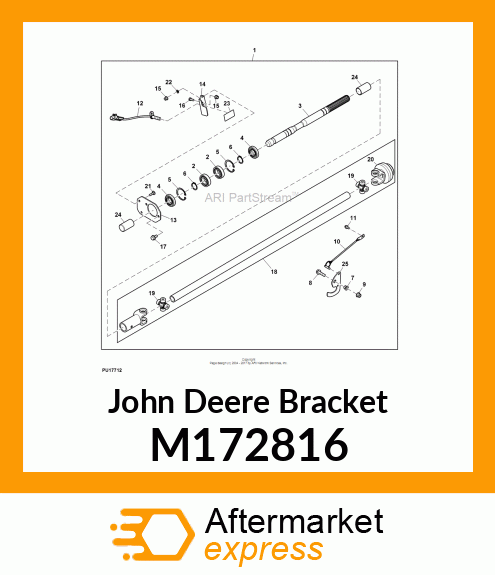 BRACKET, BRACKET, FRONT PTO (4WD) M172816