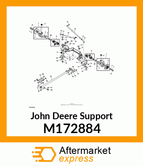 SUPPORT, FRONT BEARING L4WS M172884