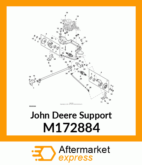 SUPPORT, FRONT BEARING L4WS M172884