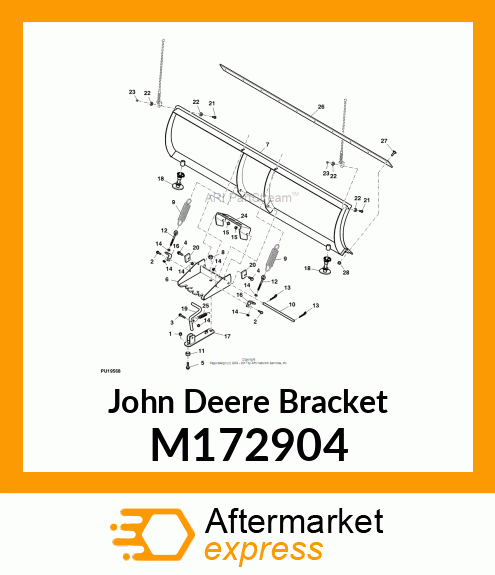 BRACKET, BRACKET, BLADE ROPE M172904