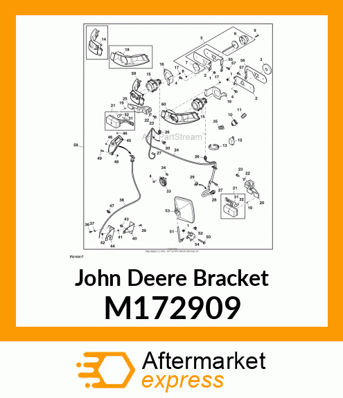 BRACKET, BRACKET, LEFT SIDE REFLECT M172909