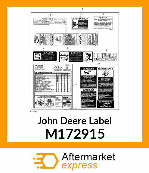 LABEL, DANGER,Z235/Z255/Z3 SP M172915