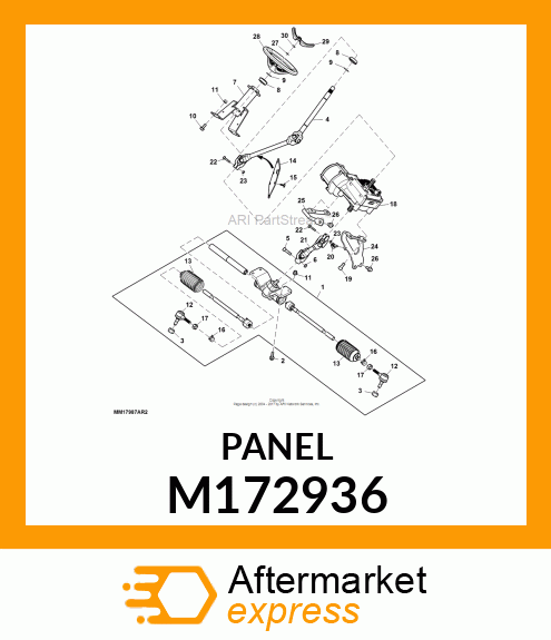 COVER, EPAS STEERING M172936