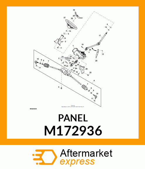 COVER, EPAS STEERING M172936