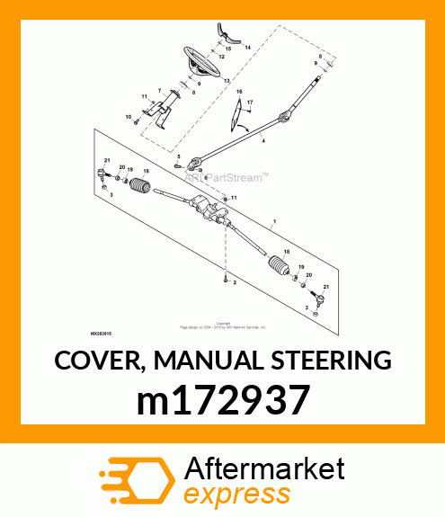 COVER, MANUAL STEERING m172937