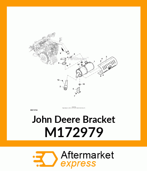 BRACKET, BRACKET, MUFFLER SUPPORT M172979