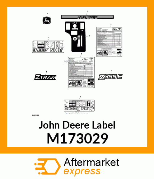 LABEL, OPERATOR INSTRUCTION Z2/Z3 E M173029