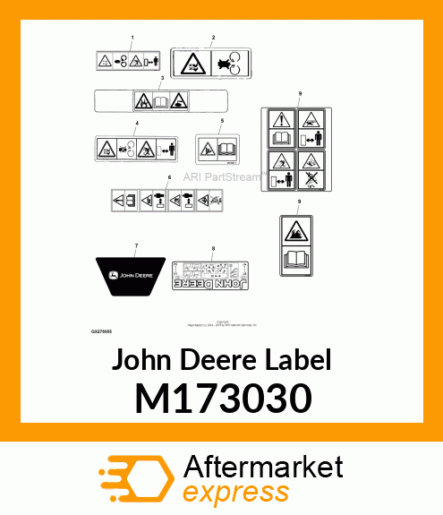 LABEL, OPERATOR INSTRUCTION Z2/Z3 E M173030