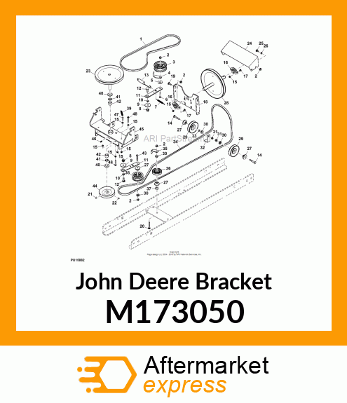 BRACKET, BRACKET, IDLER ARM M173050