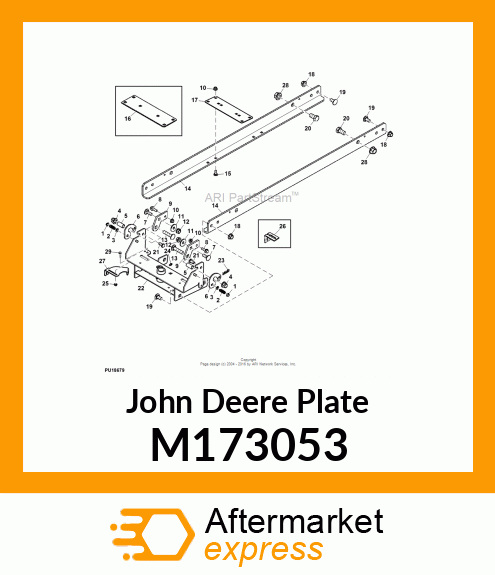 PLATE, PLATE, BRACE M173053