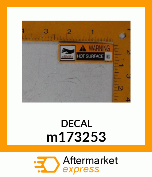 LABEL, WARNING (HOT SURFACES) m173253