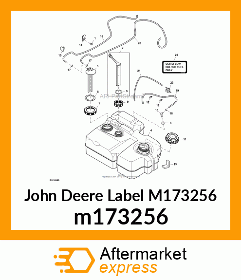 LABEL, LABEL, FUEL INLET, ULTRA LOW m173256