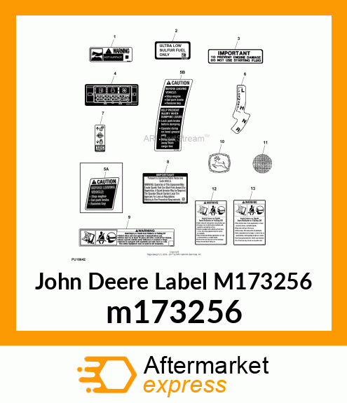 LABEL, LABEL, FUEL INLET, ULTRA LOW m173256