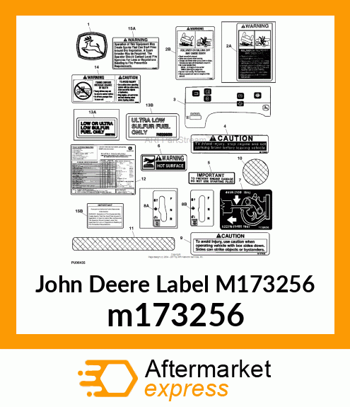 LABEL, LABEL, FUEL INLET, ULTRA LOW m173256