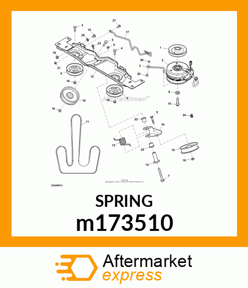 SPRING, TORSION m173510