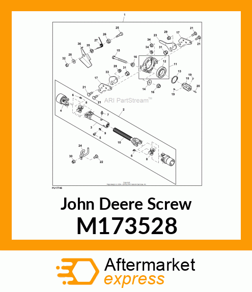 SCREW DRIVESHAFT LOCKING M173528