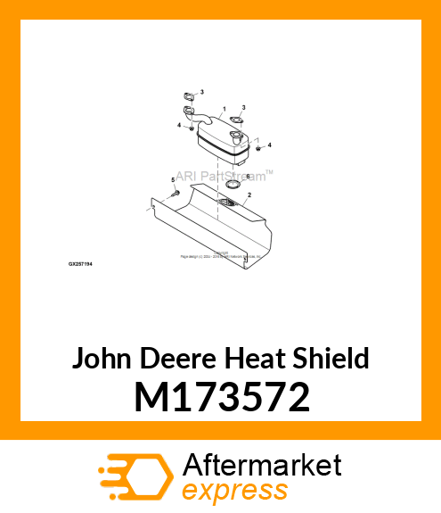 HEAT SHIELD, MUFFLER M173572