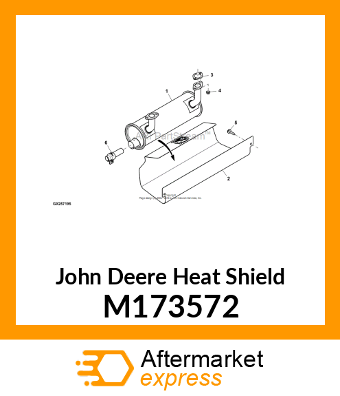 HEAT SHIELD, MUFFLER M173572