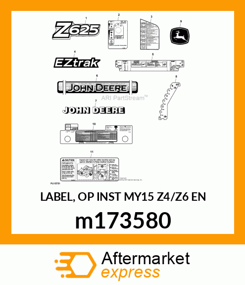 LABEL, OP INST MY15 Z4/Z6 EN m173580