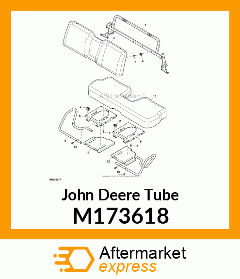 TUBE, TUBE, BOLTED HIP RESTRAINT, R M173618