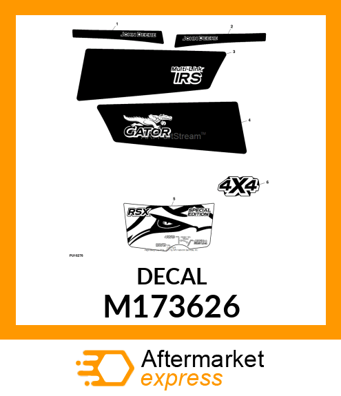 LABEL, LABEL, TAILGATE PANEL RH M173626