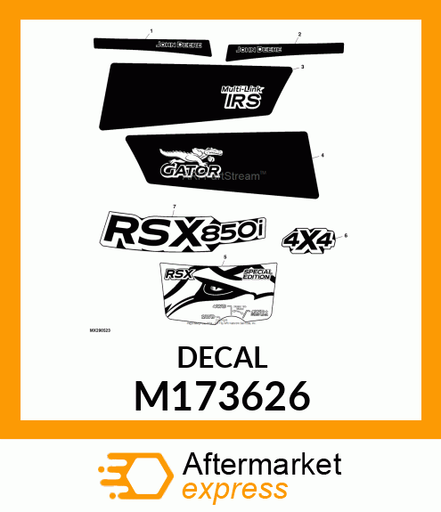 LABEL, LABEL, TAILGATE PANEL RH M173626