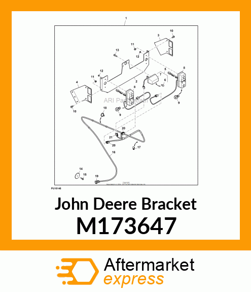 BRACKET, MOUNT,HIGH DUMP LH M173647