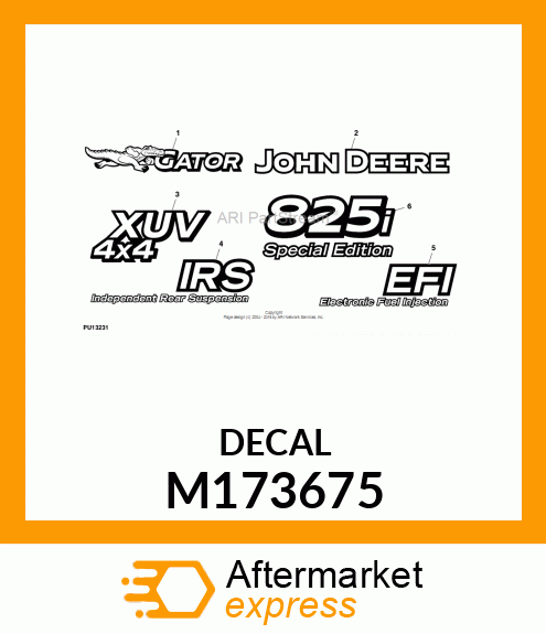 LABEL, LABEL, 825I POWER STEERING S M173675