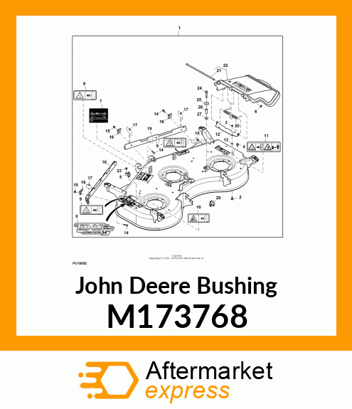 BUSHING, BAFFLE M173768