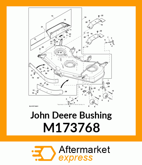 BUSHING, BAFFLE M173768