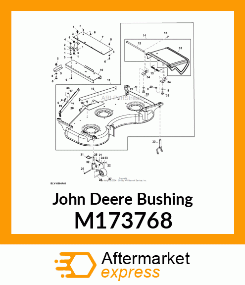 BUSHING, BAFFLE M173768