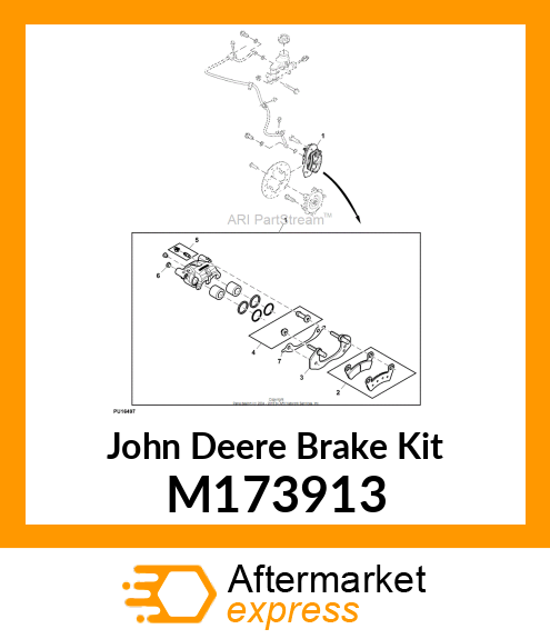 BRAKE KIT, KIT, RUBBER SLIDER PIN B M173913