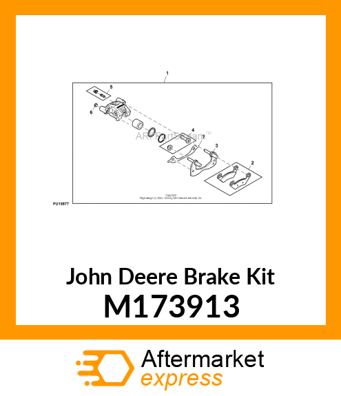 BRAKE KIT, KIT, RUBBER SLIDER PIN B M173913