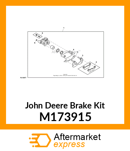 BRAKE KIT, KIT, JAM SCREW M173915