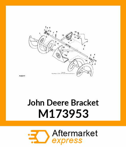 BRACKET, BRACKET, GEARBOX SUPPORT M173953