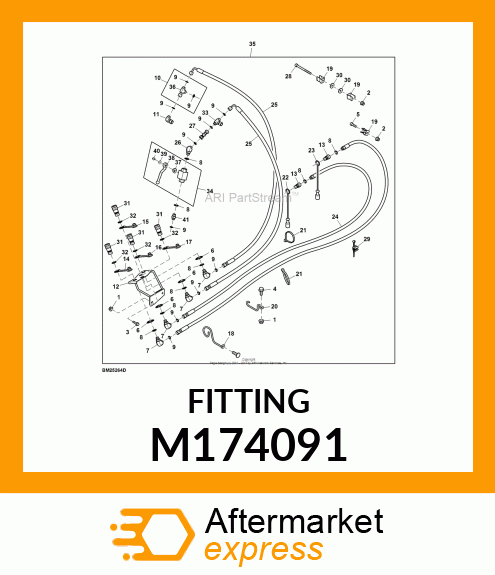 UNION FITTING, FITTING, HYDRAULIC, M174091