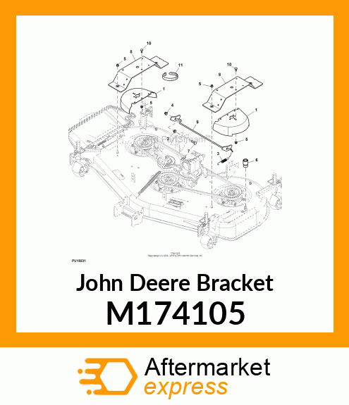 BRACKET, RAMP X700, 54HC M174105