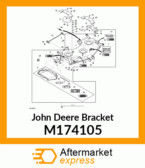 BRACKET, RAMP X700, 54HC M174105