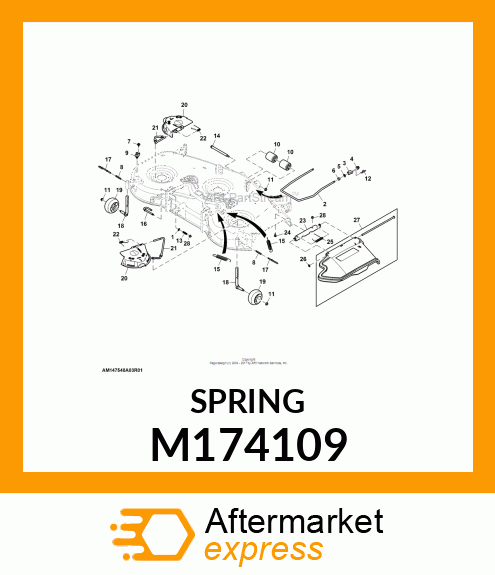 SPRING, GAGE WHEEL M174109