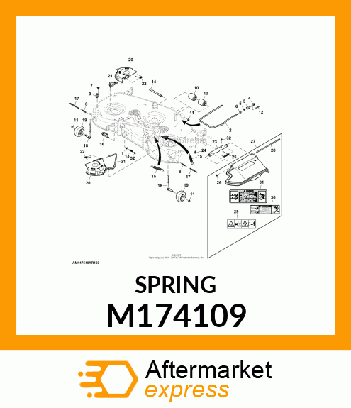 SPRING, GAGE WHEEL M174109