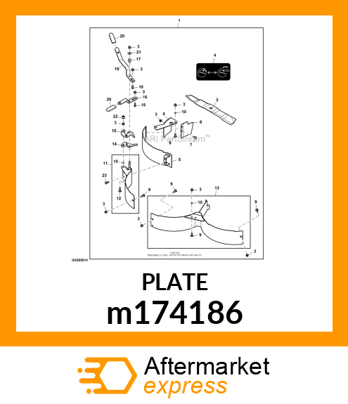 PLATE, PLATE, DETENT EZTRAK m174186