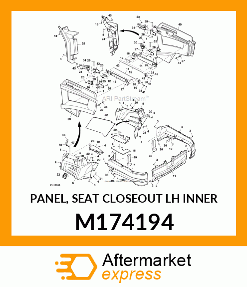 PANEL, SEAT CLOSEOUT LH INNER M174194