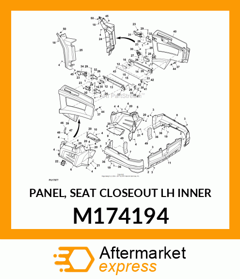 PANEL, SEAT CLOSEOUT LH INNER M174194