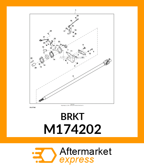 BRACKET, BRACKET, 2WD SENSOR SUPPOR M174202