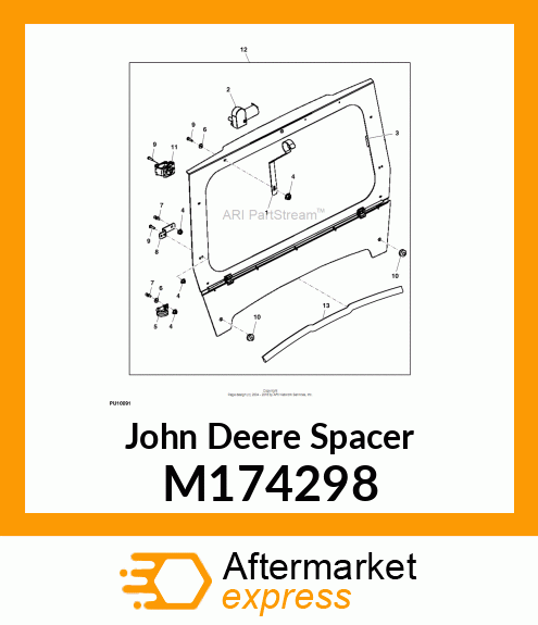 SPACER, PLASTIC M174298