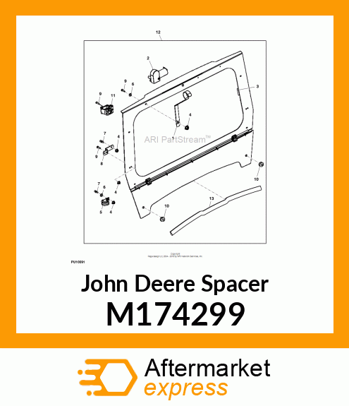 SPACER, PLASTIC M174299