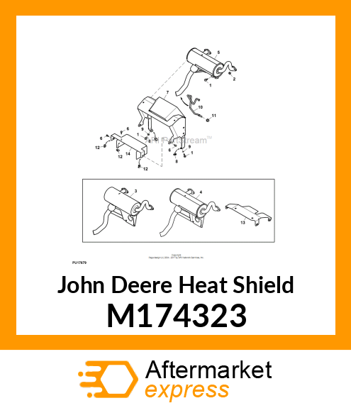 HEAT SHIELD, SHIELD, BATTERY M174323