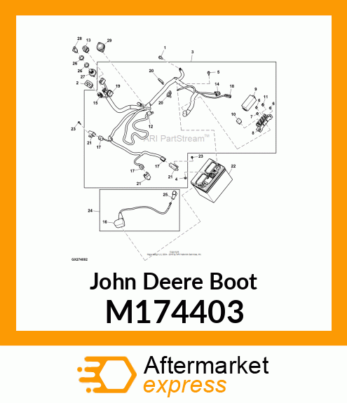 BOOT, BOOT, BATTERY POSITIVE RH M174403